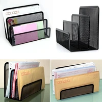 file holder organizer black mesh letter sorter mail business document tray desk office file tray organizer