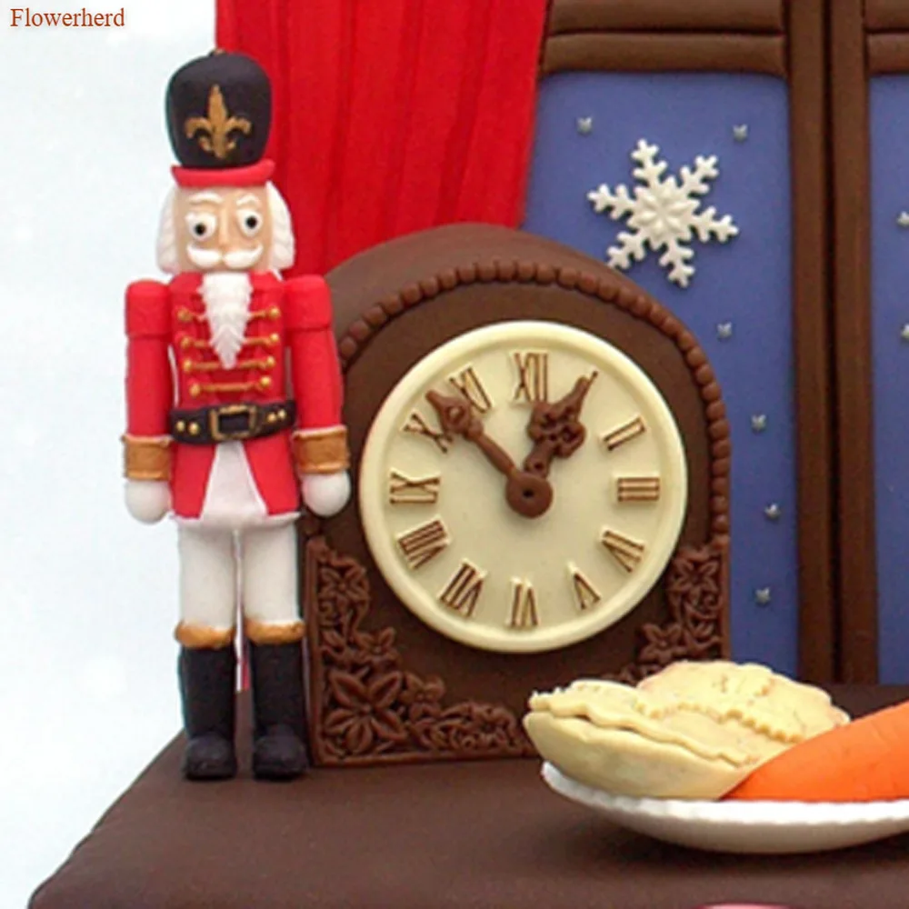 Новинка Рождественская серия Санта Клаус помадка силиконовая форма для торта