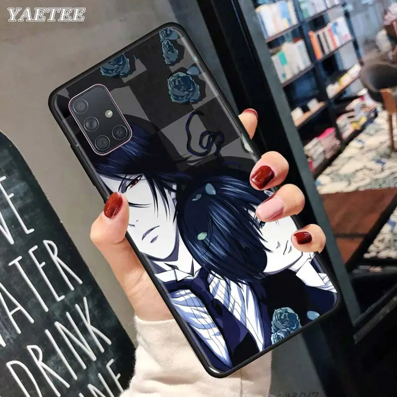 

Black Butler Anime Phone Case for Samsung Galaxy A51 A71 5G A50 A70 A10 A10s A20 A30 A40 A31 A41 A7 2018 Silicone Cover
