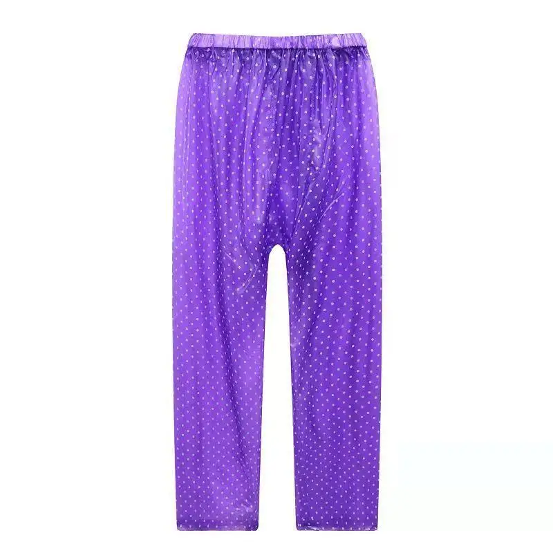 Pantalones de PVC transparentes, impermeables, fáciles de soltar