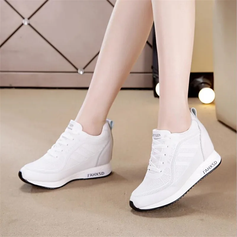 Женские кроссовки на танкетке AGUTZM весенние дышащие из сетчатого материала