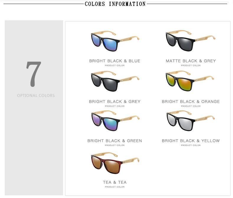 2020 классические солнцезащитные очки из бамбукового дерева брендовые