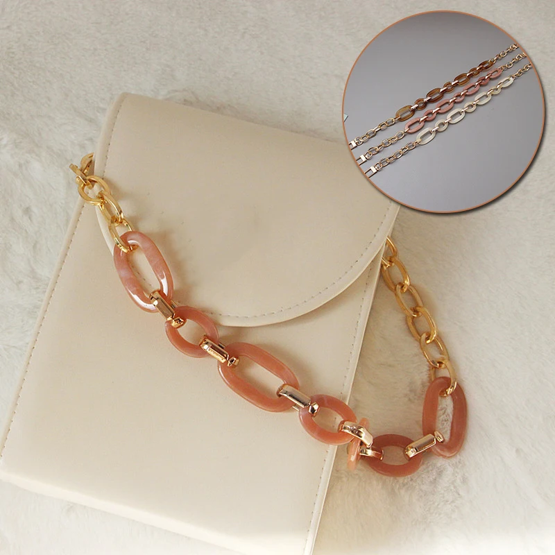 Beautiful Lady Acrylic HyunA Style Resin Bag DIY Portable Chain Vintage Dinner Bag Chain Girl Fashion Accessories