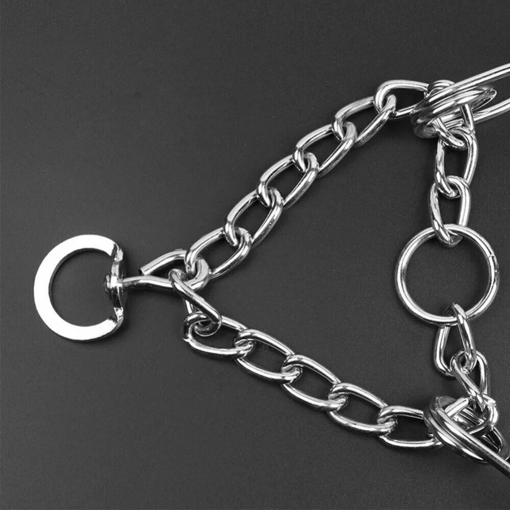 

Dog Choke Collar Metal Steel Chain Prong-pinch1 M-xxl Training Pet Spike Safety