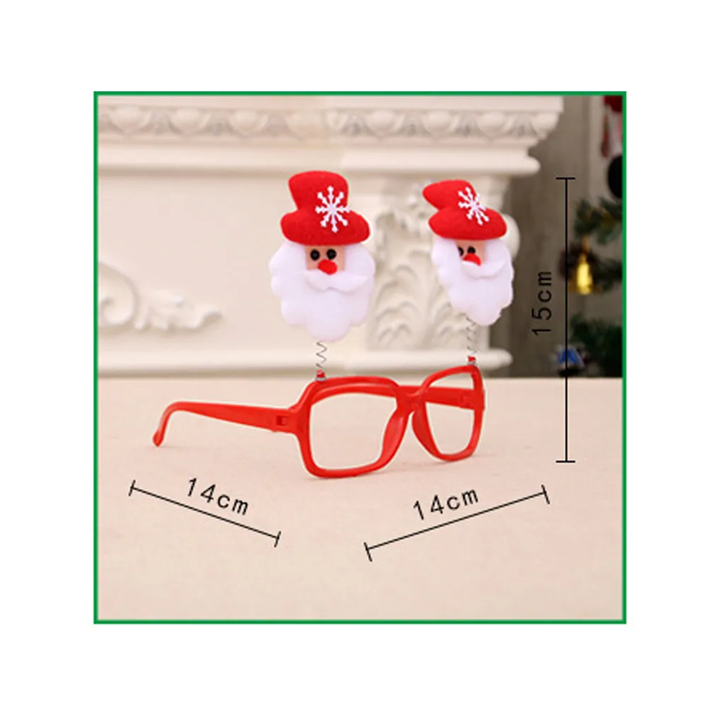 Лидер продаж подарок на Рождество милая мультяшная оправа для очков блестящие