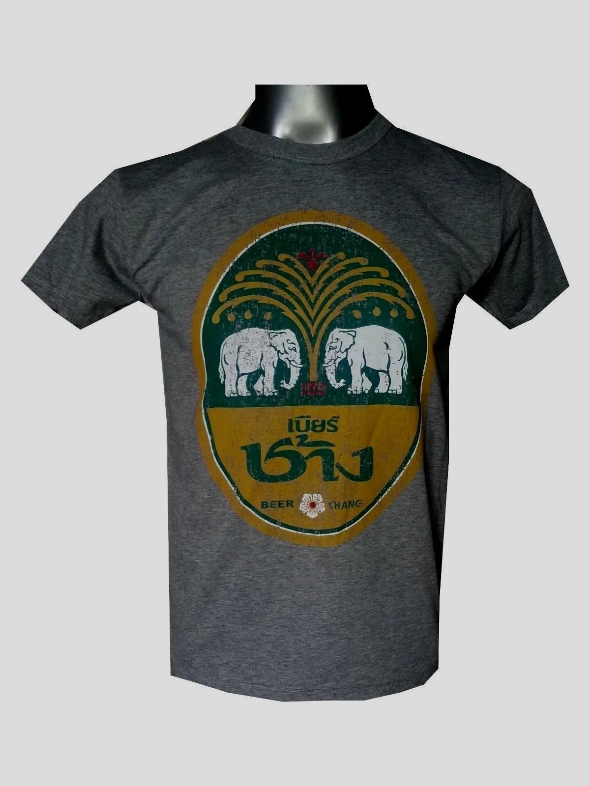

Men T Shirt Chang Beer Thailand Elephant Cotton 100% Soft Vintage Retro M L Xl Summer Short Sleeves T Shirt Fashion