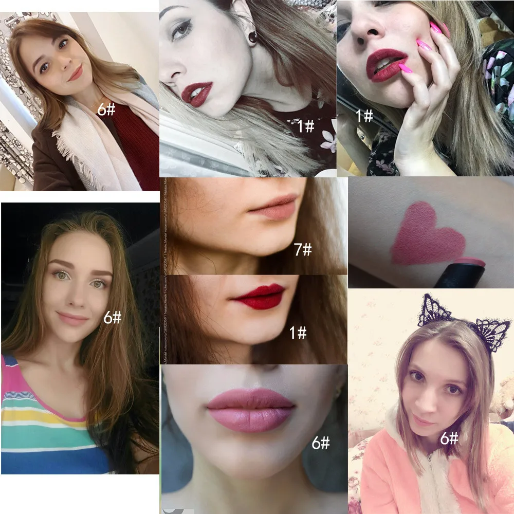 Матовая Увлажняющая губная помада 8 цветов естественный цвет стойкий