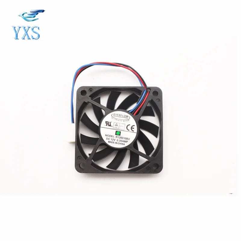R126010BU 6 см 6010 60*60*10 мм DC12V 0.35A 5000 об/мин двойные шарикоподшипники большой воздушный
