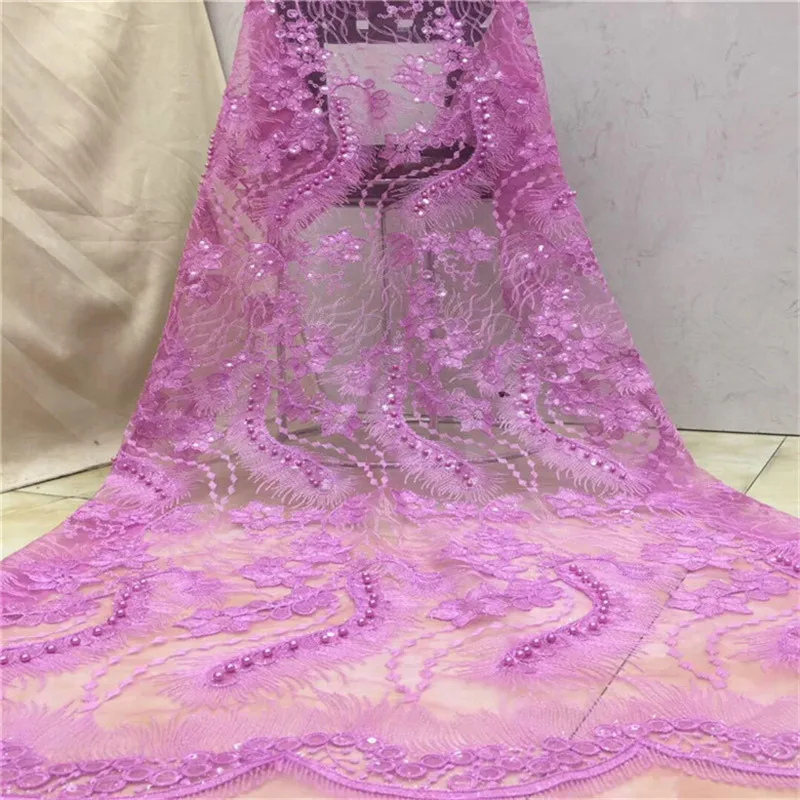 Блестками Африканское французское кружево на тюлевом кружеве для Индии