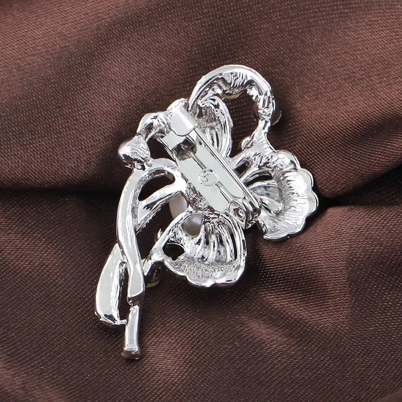 Роскошный элегантный большой Искусственный Жемчужный Цветок из горного