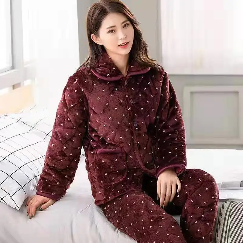 Пижамный комплект Женский бархатный мягкий цвет в ассортименте | Женская одежда