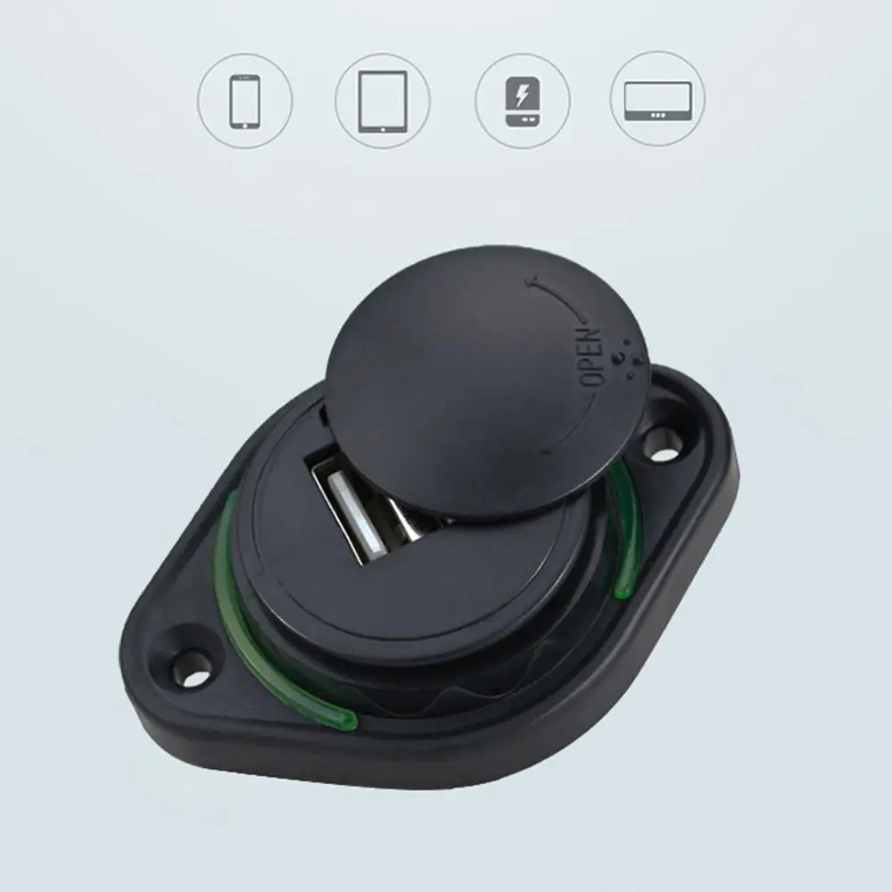 

Автомобильное зарядное устройство с двумя USB-портами, 12 В/24 В, а