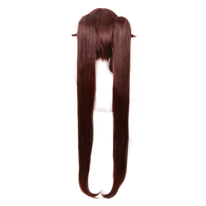 

Popular Anime Genshin Impact Cosplay Hu Tao Game Character Wig Headwear Lolita Clothing Accessories And Heat-Resistant Hair New