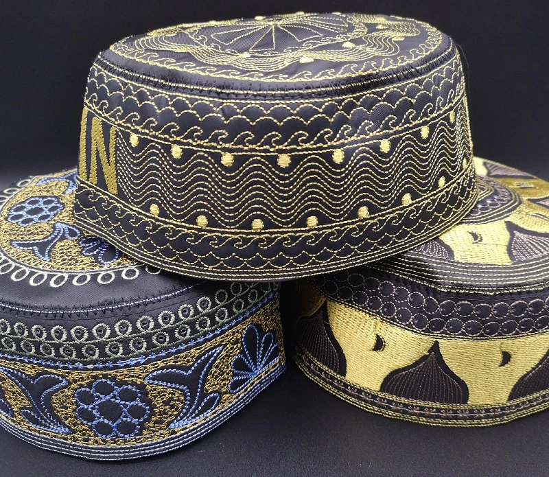 Arabe Allah мужские шапки Kippah африканская одежда головной убор s Arab Kippa Sombrero Pesca тюрбан обертывание мусульманская молитва одежда для мужчин