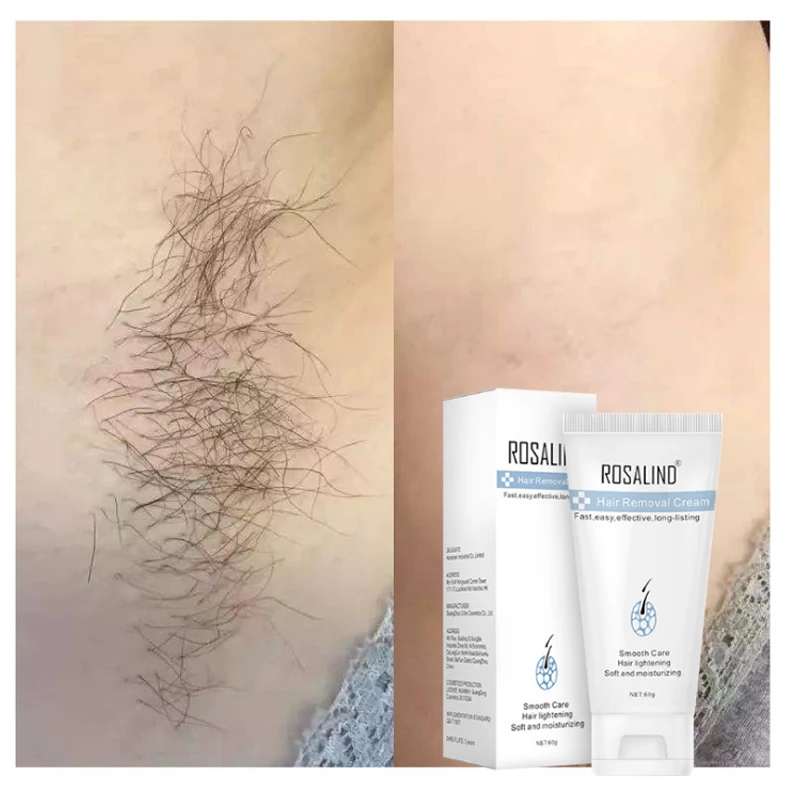 Крем для удаления волос ROSALIND безболезненный эффективный депилятор подмышек рук