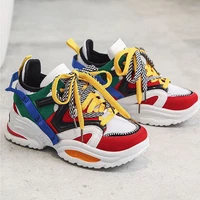 men chunky sneakers new stylish running shoes ins high heel couples sneakers trainers women height breathable sports shoes