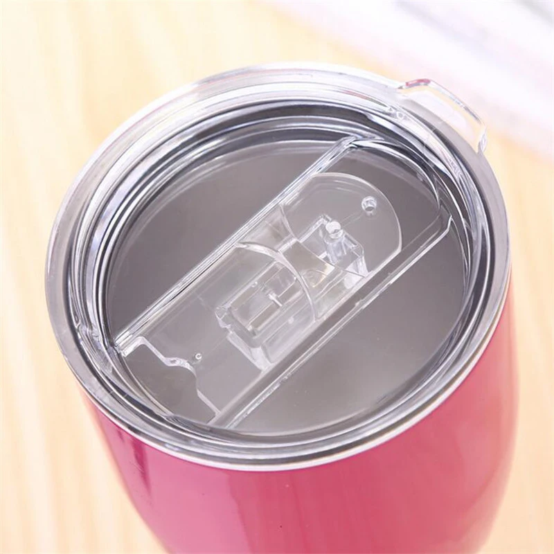 Оптовая продажа 10 унций бокал для вина es с крышкой стакан 9 цветов коктейльное