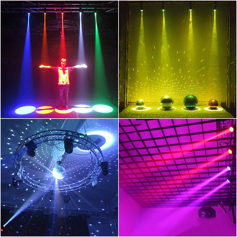 Remote control led beam spotlight KTV dj disco light Colorful party light spot light Mirror Ball Reflective effects stage light images - 6
