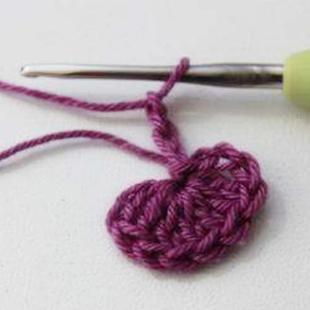 

8pcs Portable Knitting Needle Mixed Color TPR Handle Aluminum Home Sewing Crochet Practical Handmade Tool