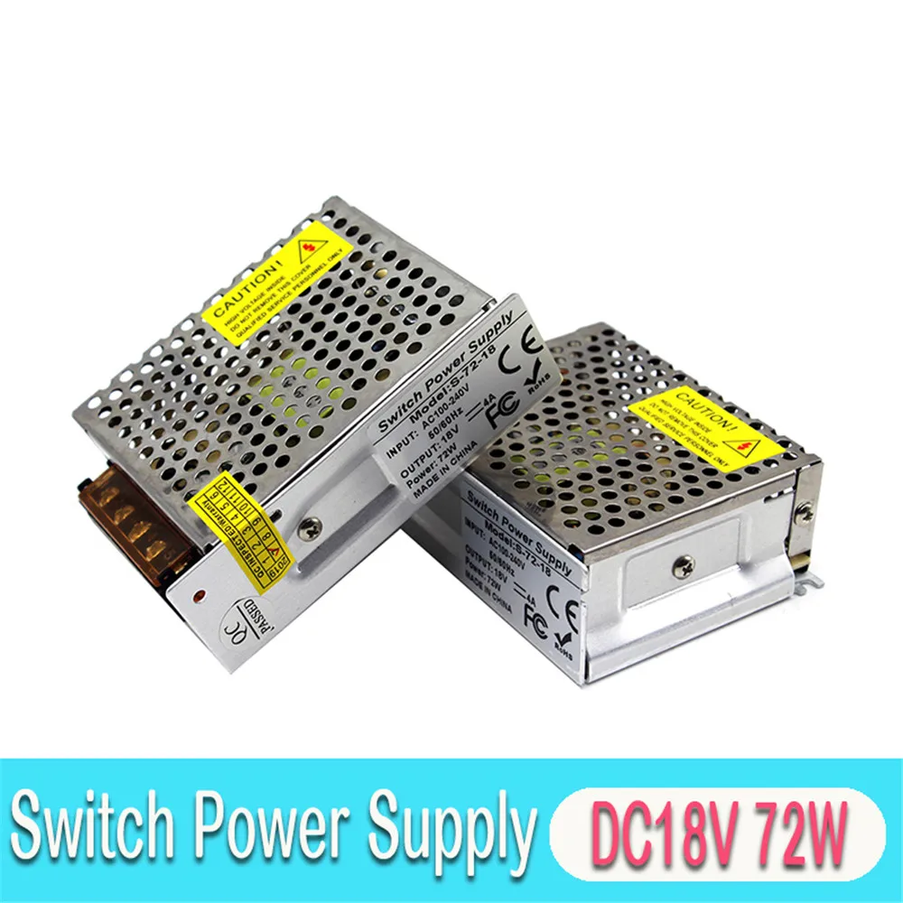 Источник питания DC 12V 15V 18V 24V 25W 36W 48W 60W 72W светильник ing трансформаторы 110v 220v AC к DC24V
