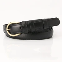 2019 hot fashion women belts leather metal pin buckle waist belt vintage gold buckle waistband female black jeans luxury straps