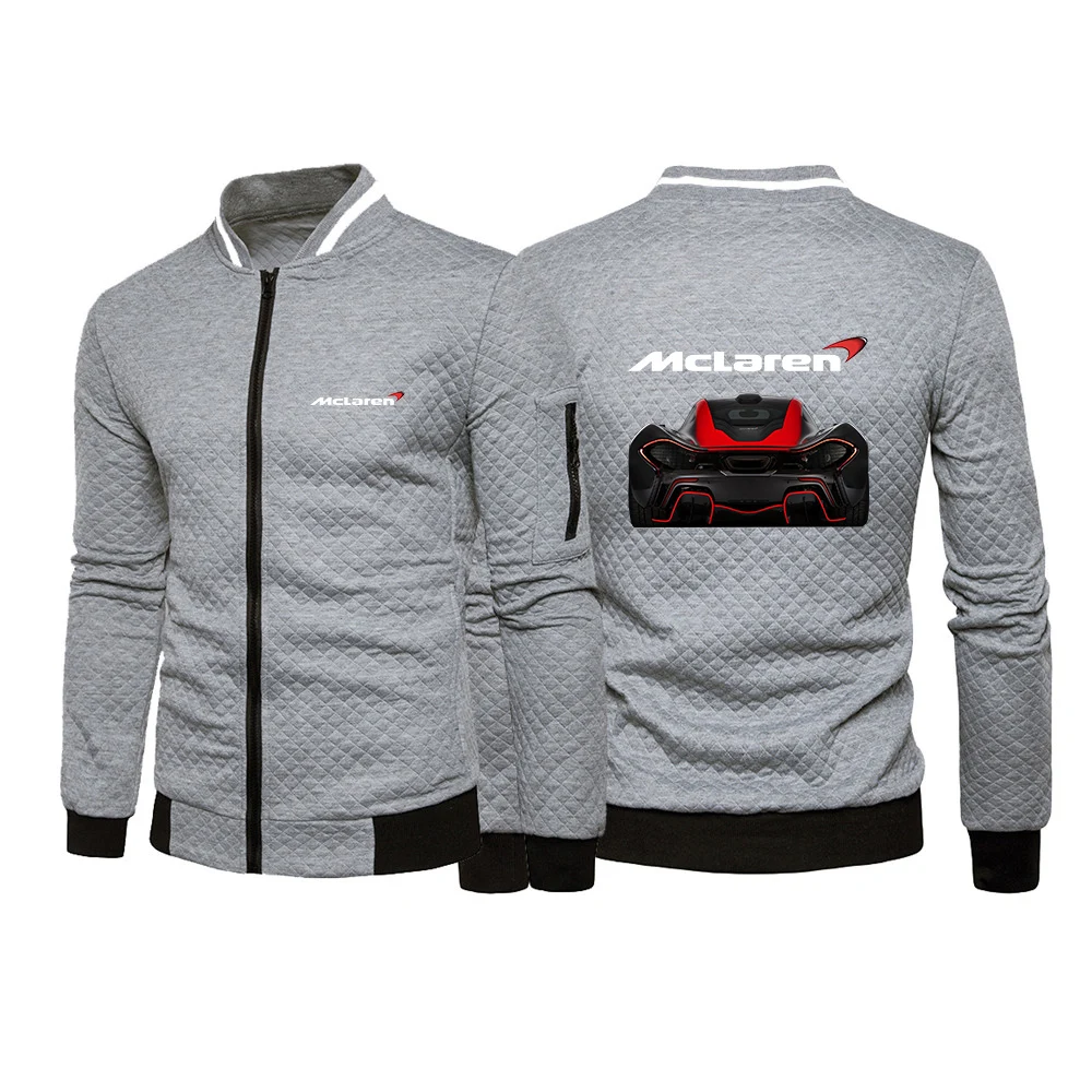 

Men's Brand Hoodies Sweatshirts McLaren Car Logo Winter Men Patchwork Hoody Fleece Tracksuit Male Warm Hooded Zipper Sportswear