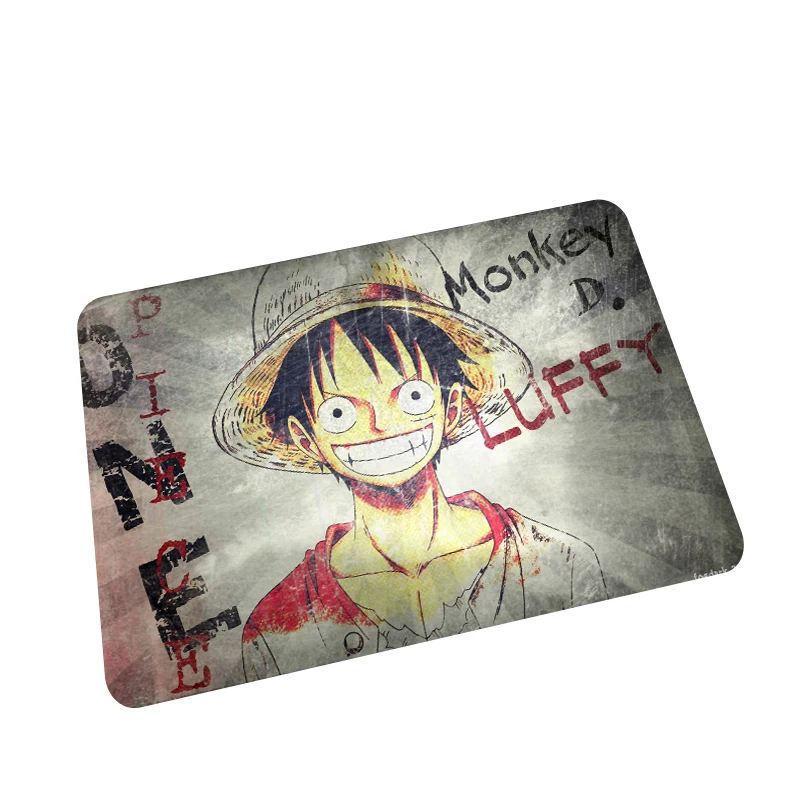 Мультяшный цельный современный домашний коврик с аниме принтом Луффи стельки