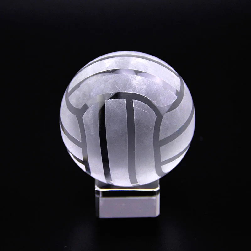 Хрустальный шар Спортивная сувенирная стеклянная сфера с подставкой украшение