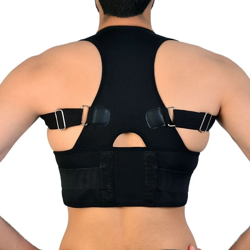 

NEOPRENE MAGNETIC POSTURE CORRECTOR BAD BACK LUMBAR SHOULDER SUPPORT BELT BRACE