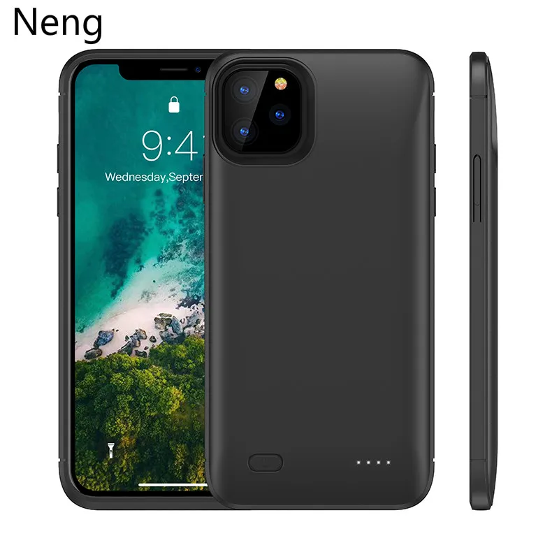 Neng 6200 мАч беспроводной зарядный Тонкий чехол для аккумулятора s iPhone 11 11Pro