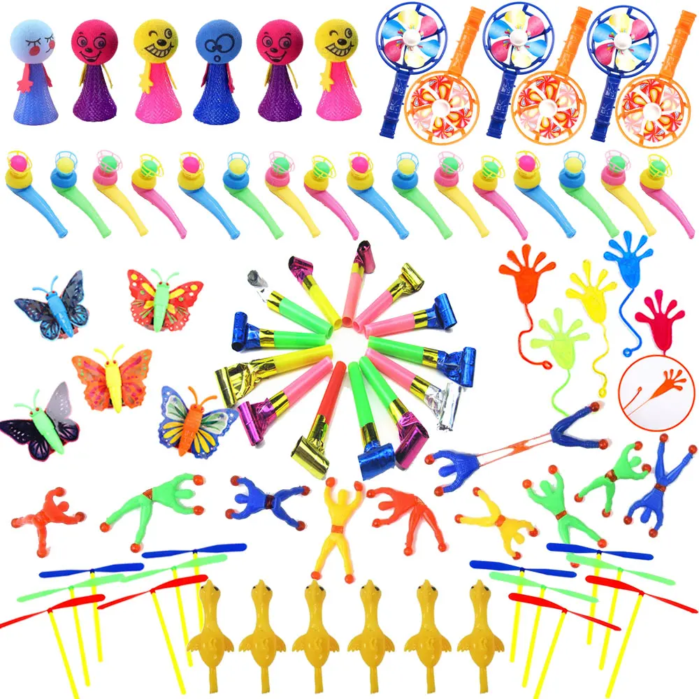 54Pcs Party Favors Toy Assortment Kids Carnival Prizes Halloween Prizes Pinata Filler And Toys For Children Birthday Party Gift