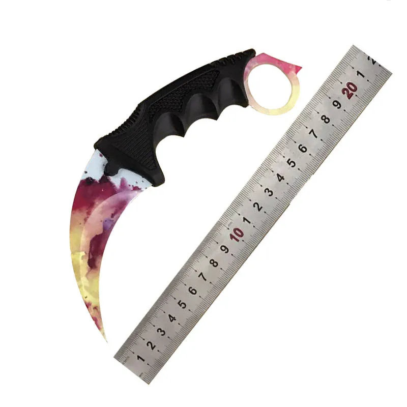 HS инструменты Karambit нож из нержавеющей стали тактический нож с неподвижным клинком нож с оболочкой и шнуром хороший нож для охоты кемпинга выживания