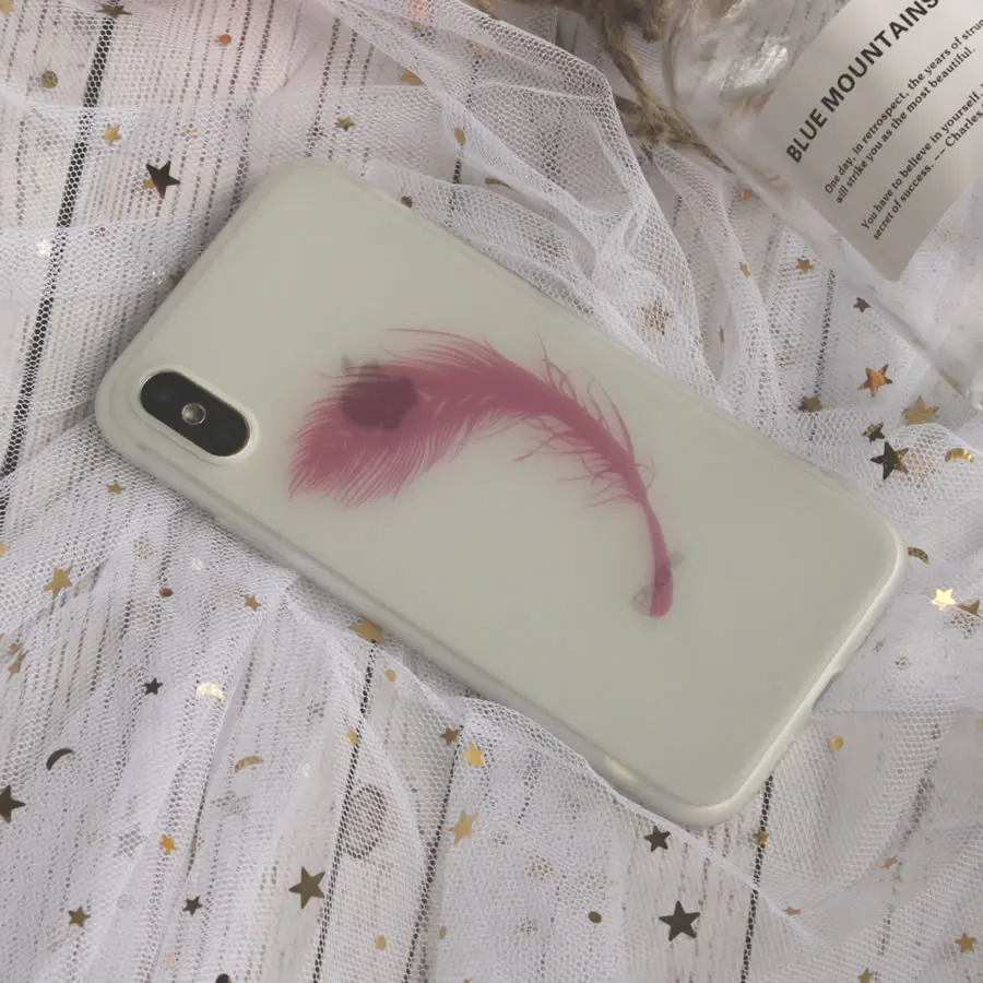 Светящийся мягкий чехол для телефона из ТПУ с принтом Чехлы iPhone 7 8 6 6s плюс