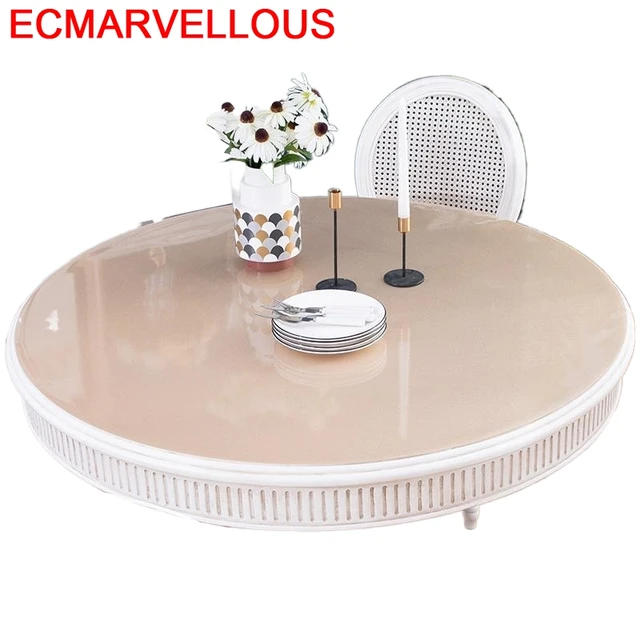 Mantel Plastico Cosas Para El Hogar Transparent Round Ronde Redonda PVC Cover Toalha De Mesa Nappe Tablecloth Table Cloth