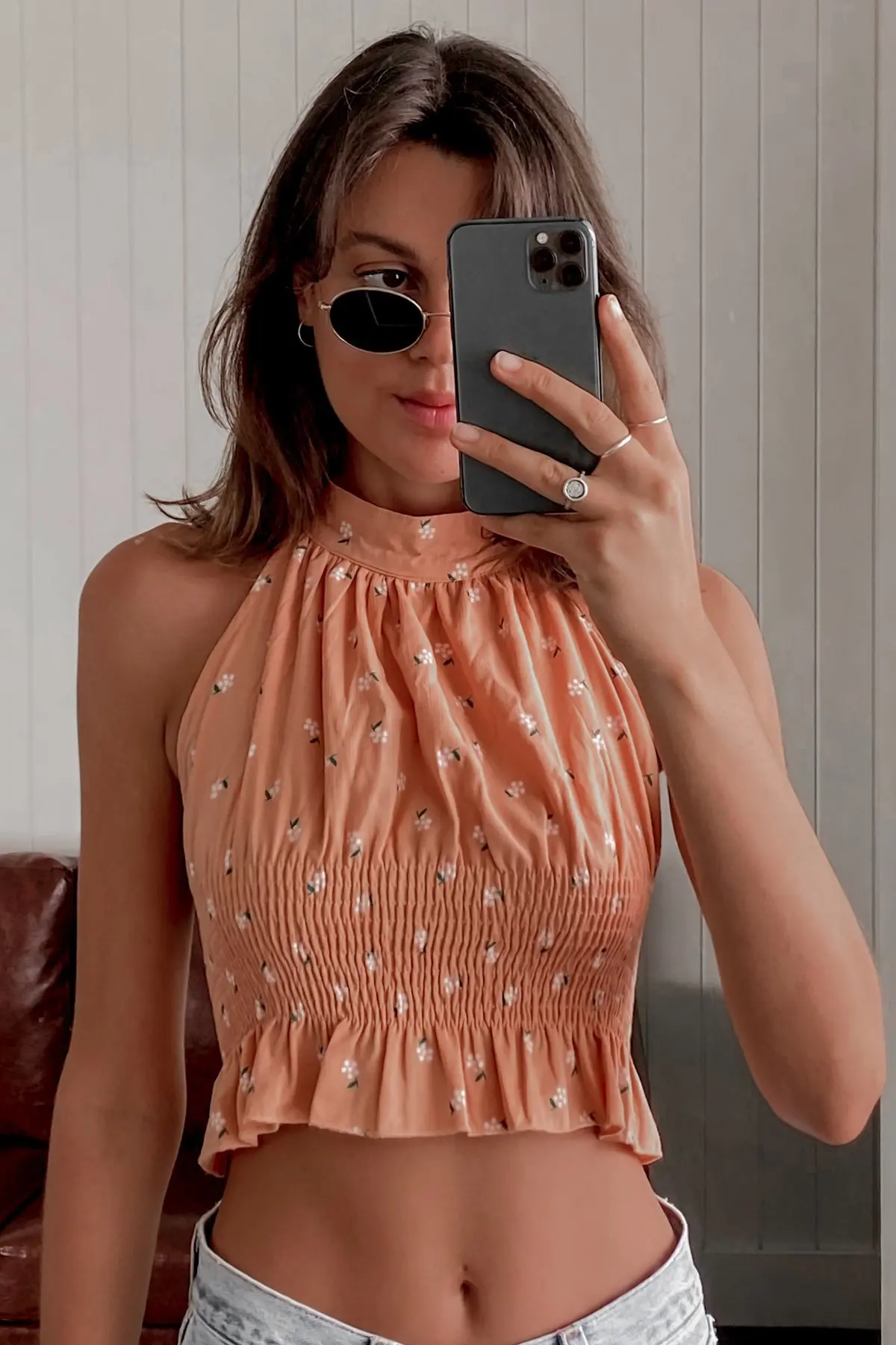 

Harajuku Chic Women's Halter Collar Halter Lace-up Printed Sleeveless Top Vest Female Summer
