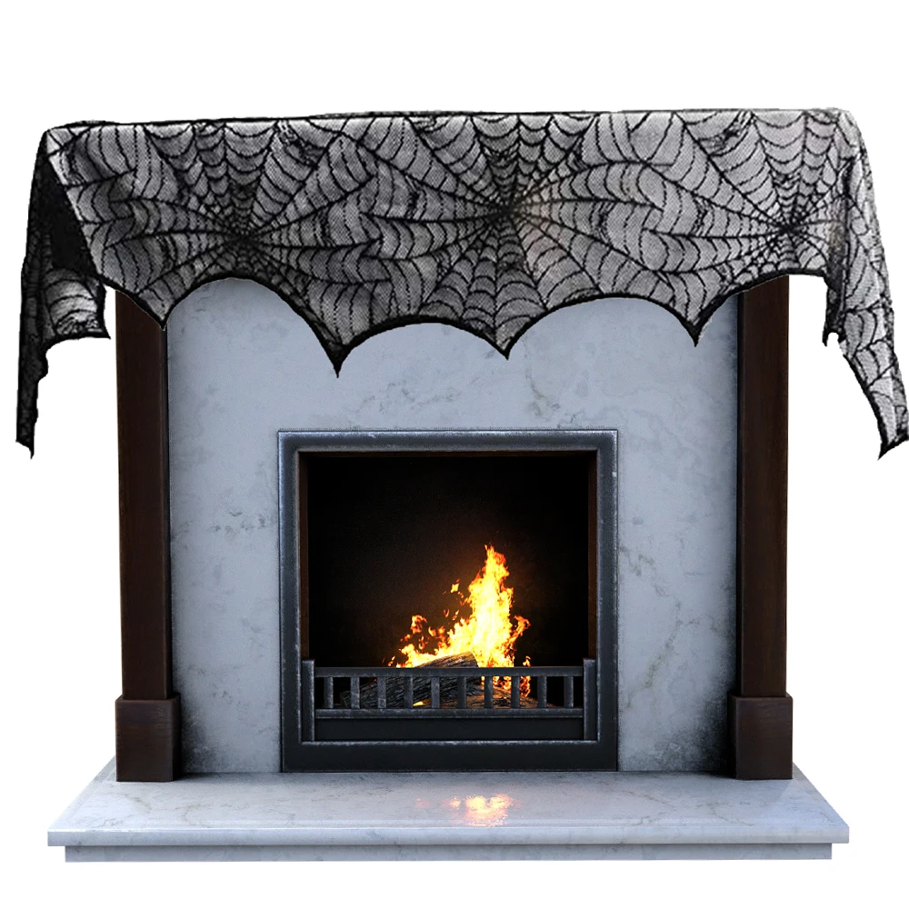 2 шт Хэллоуин украшения кружева Паук Паутина Скелет Череп вечерние скатерть