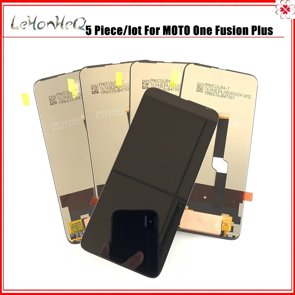 

Wholesale 5 Piece lot For Motorola Moto One Fusion Plus LCD Display Touch Screen Digitizer Assembly