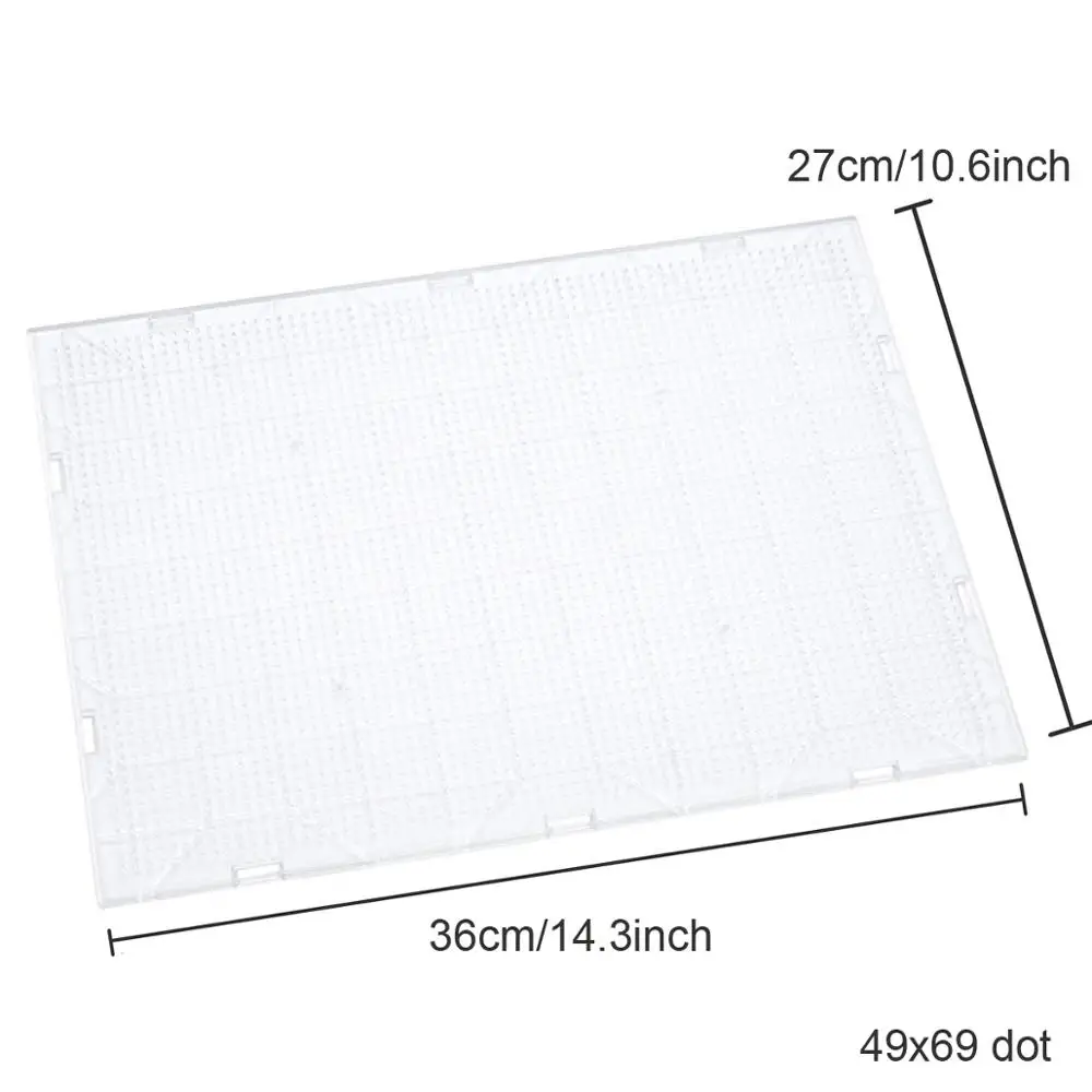 Oversized Pegboard 5mm Normal Hama Beads Children's Toy 69x49dot Puzzle Transparent Board ToolFigure Material Iron | Игрушки и хобби