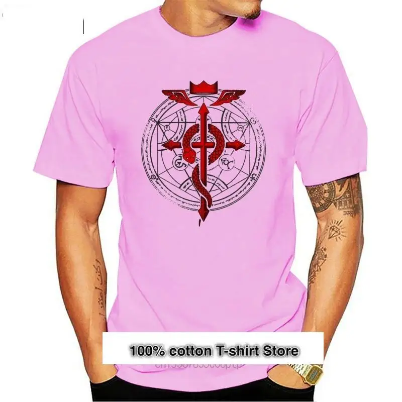

Camiseta de Midnite Star All metal alchemist para hombre, camiseta 100 хлопок манга corta, camiseta estampada