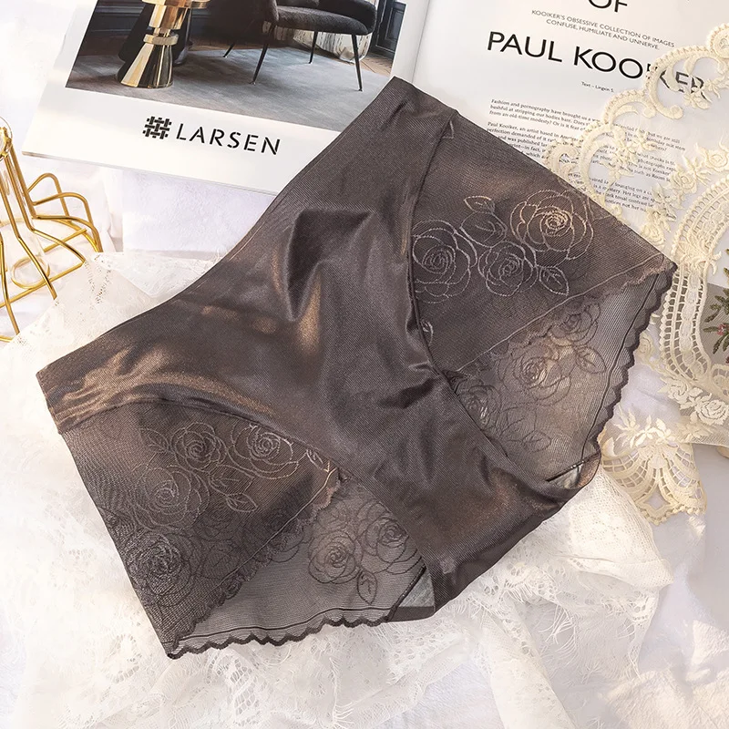 

Roseheart New Women Fashion Pink Cotton High Waist Panties Underwear Seamless Lace One-Piece Lingerie Underpants Briefs F