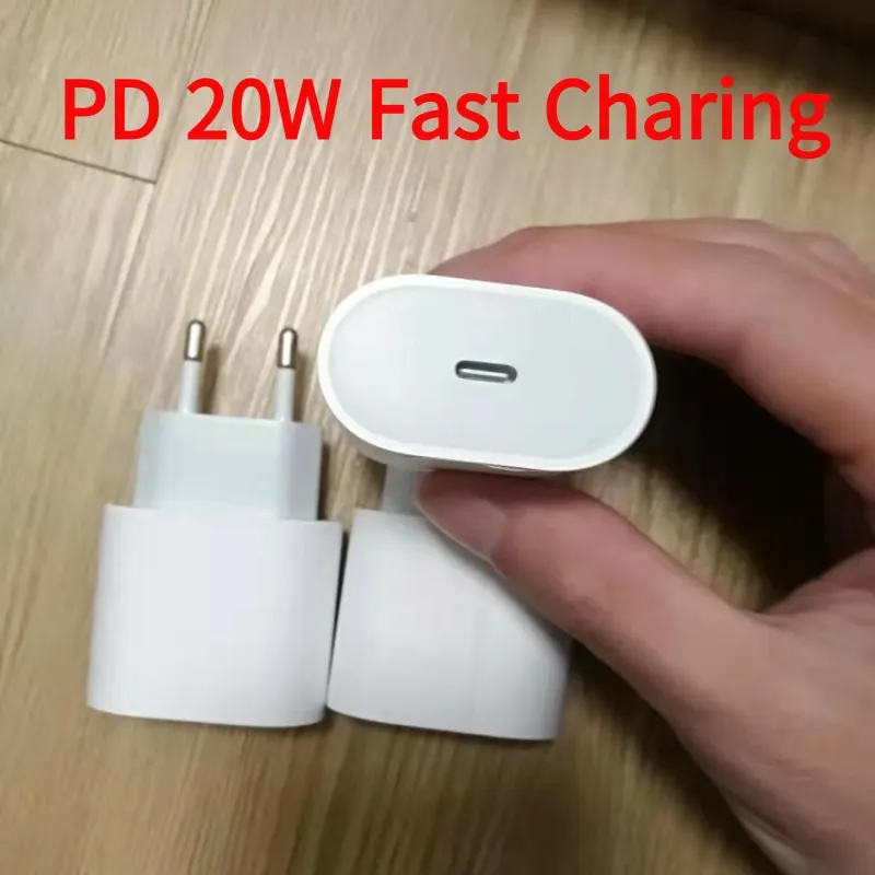 

10pcs/lot 20W Charger PD Usb C Adapter Type C Charge For i 11 12 Pro max Charger Fast Usb Chargers EU US Plug