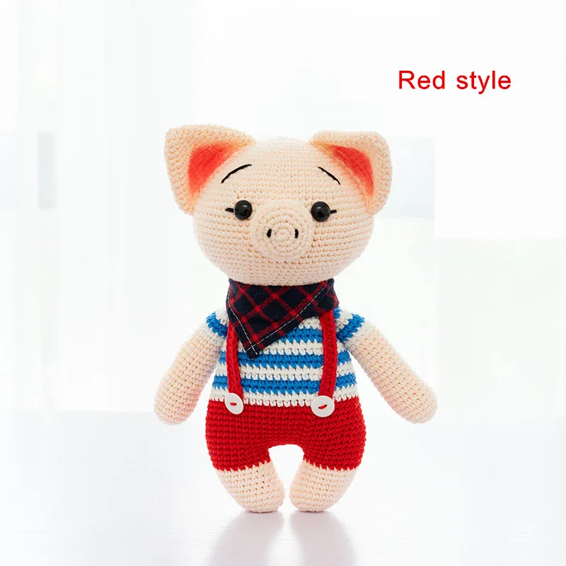 Lion Style Рубиновые трикотажные шорты, Мягкая игрушка "Поросенок" DIY крючки для вязания шерстью крючок вязаная кукла малышу понравится - Цвет: Lion Style