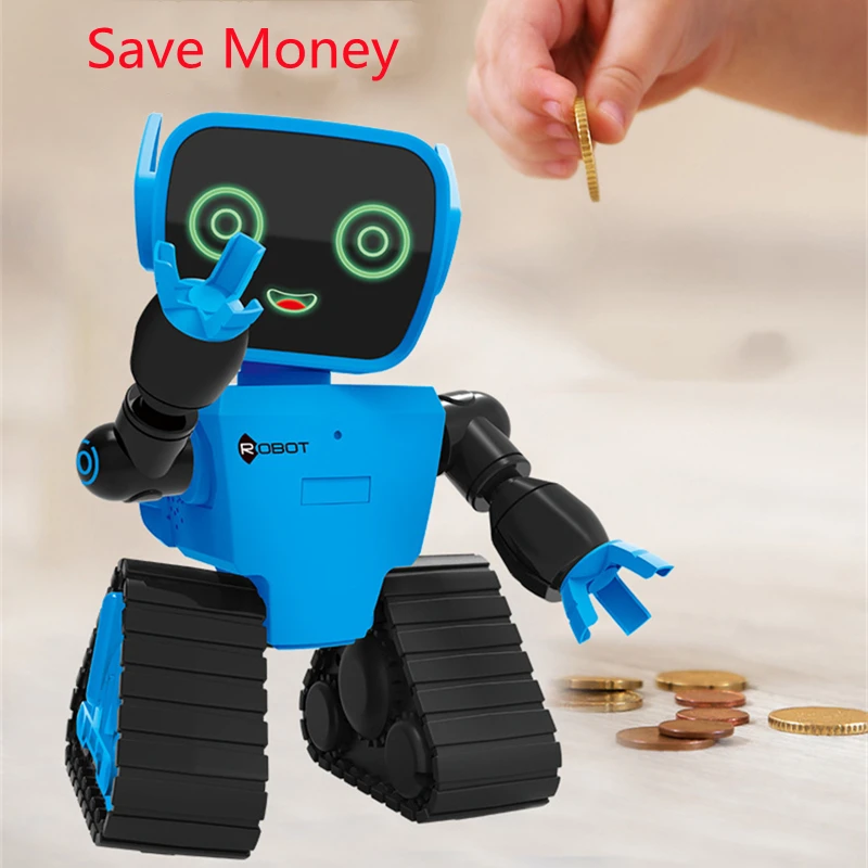 Early Education Touch Sensing Programming Intelligent Remote Control Robot Save Money Accompanied Story Piggy Bank Toy For Kids | Игрушки и