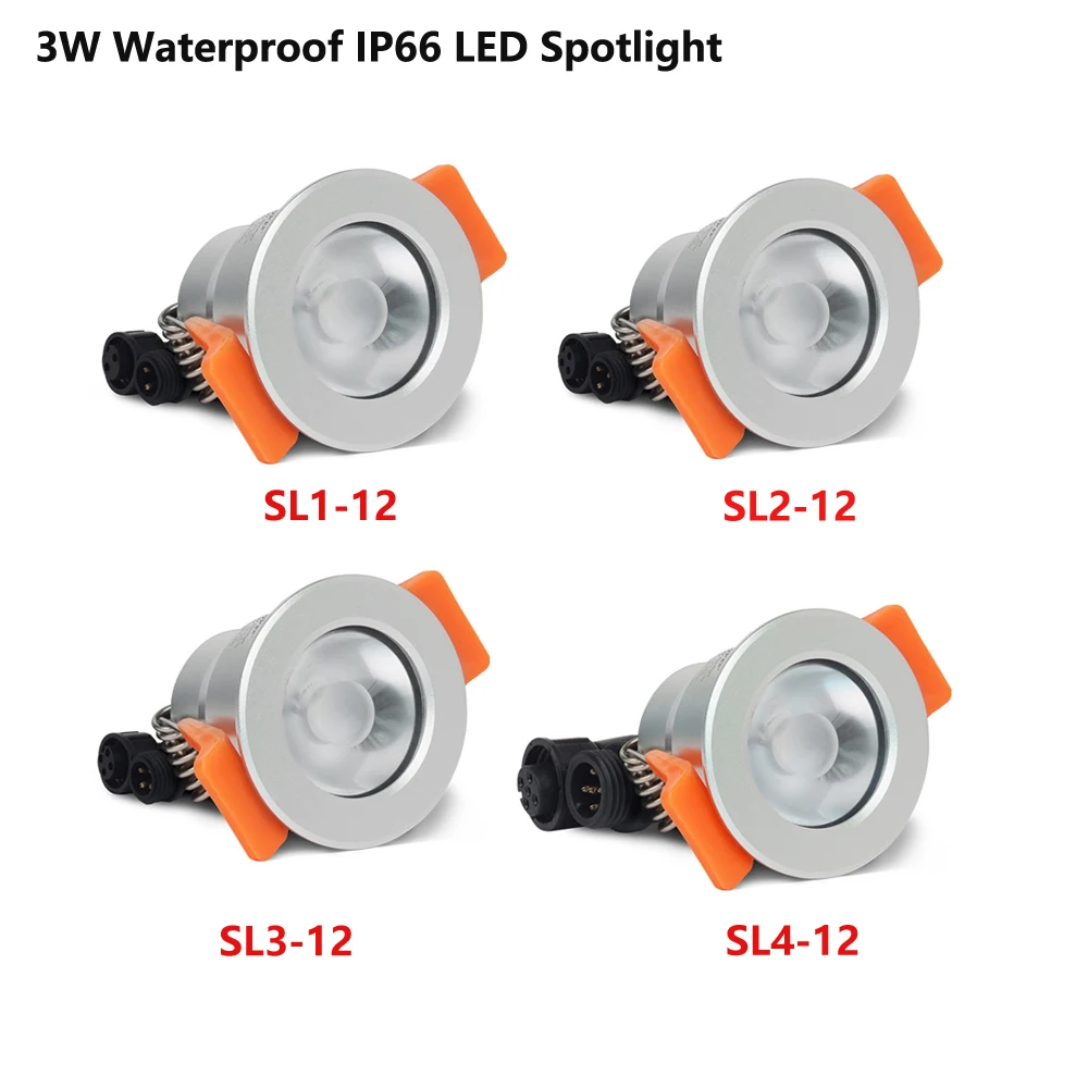 Miboxer 3W IP66 Waterproof LED Spotlight Single Color/Dual White/RGB/RGBW SL1-12 SL2-12 SL3-12 SL4-12 For Outdoor Lighting