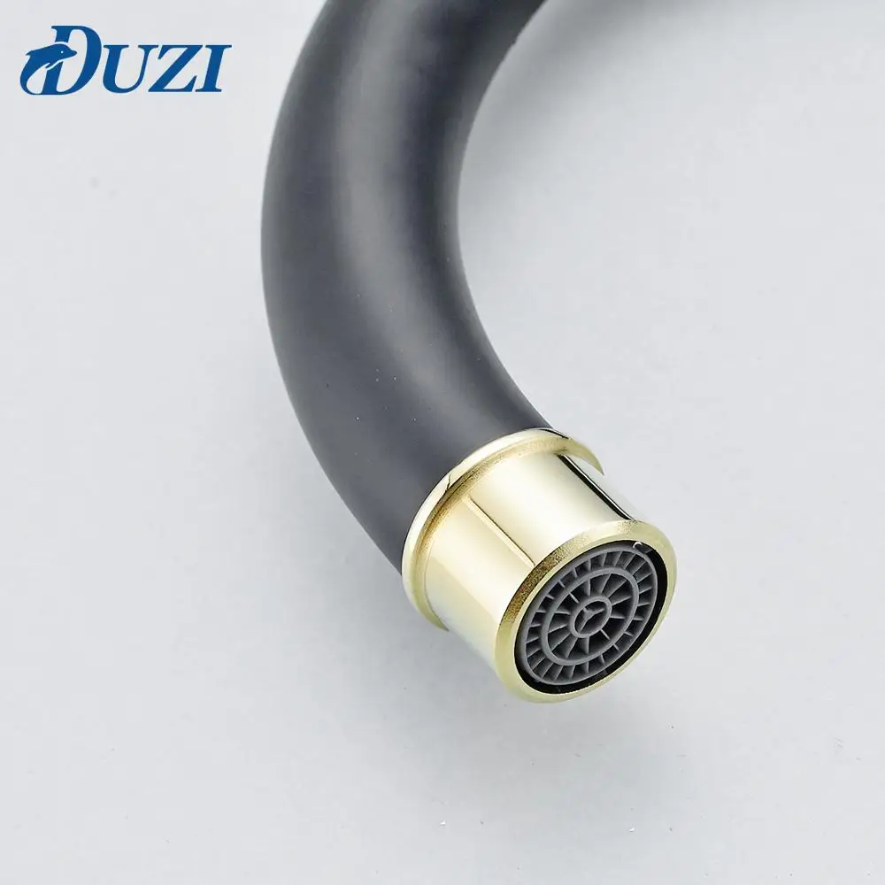 Кухонный смеситель из нержавеющей стали матовый черный кран с одной ручкой