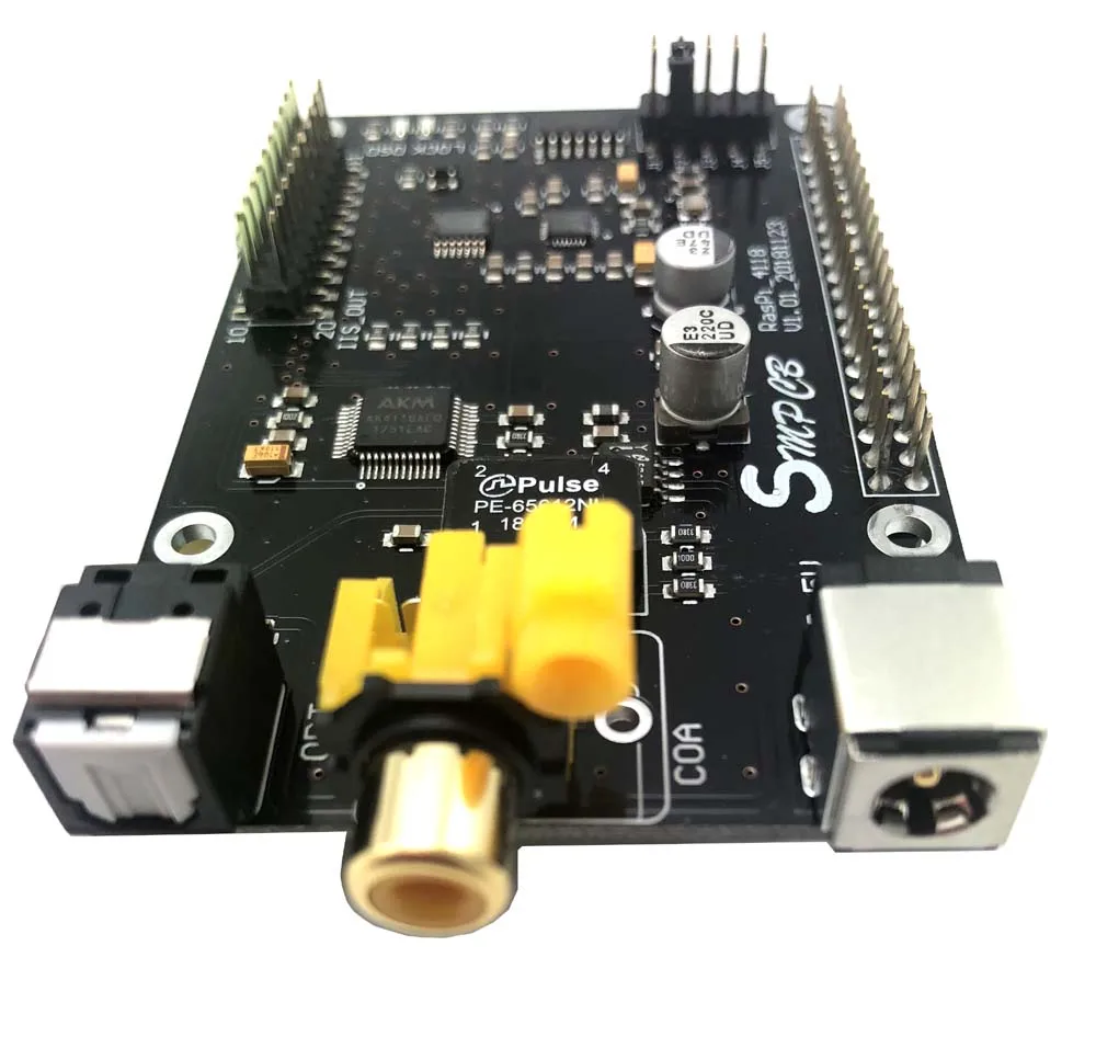 AK4118 коаксиальный HIFI звуковая карта DAC ies DSD цифровой вещания 32 бит PCM384 для raspberry pi 3B B+ 3B+ G5-001