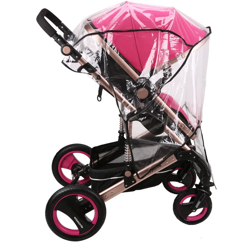 

Baby Stroller Rain Cover Umbrella Stroller Raincover Wheelchair RainCoat Toddler Cart Carriage Accessories Buggy Weather Shield