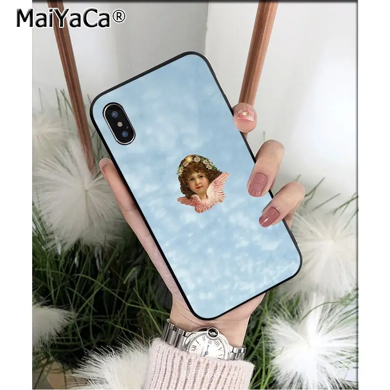 Мягкий высококачественный чехол MaiYaCa Renaissance angels Cupid из ТПУ для телефона Apple iPhone 8 7 6 6S Plus X XS MAX 5 5S SE XR