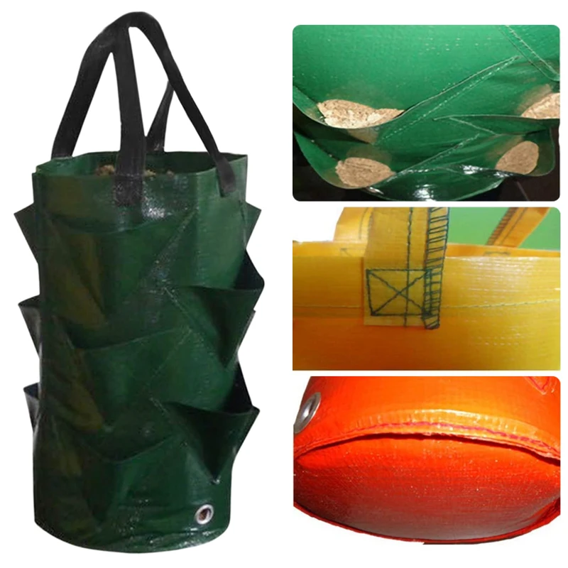 Садовый мешок для выращивания клубники 3 л вертикальный цветов трав помидор | Дом