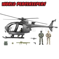 world peacekeepers 118 action figure combat helicopter2 figures included anime model for gift free shipping